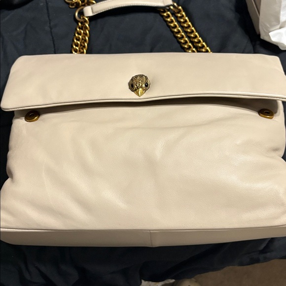 Cream Bag with Gold Chain